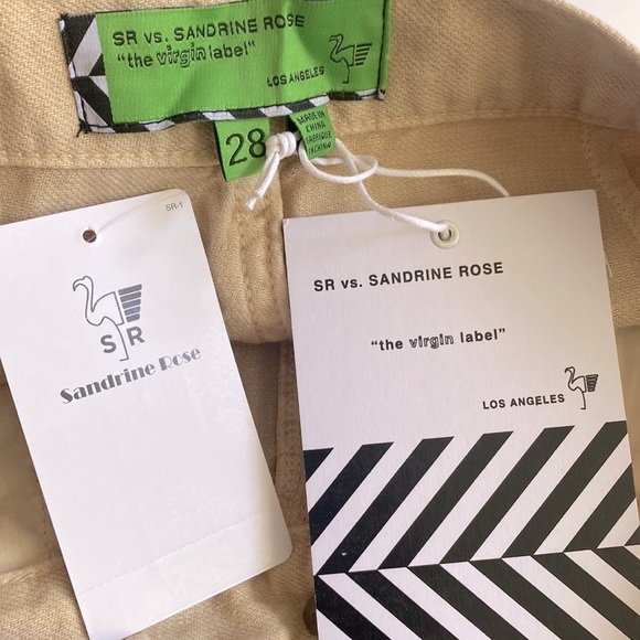 Free People x Sandrine Rose Virgin Label Cargo Pants in Sunflower, Size 28, NWT - Picture 10 of 10